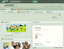 Tablet Screenshot of neobeertje88.deviantart.com