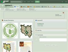 Tablet Screenshot of katielax21.deviantart.com