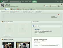 Tablet Screenshot of half-halt.deviantart.com