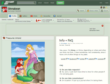 Tablet Screenshot of ginnabean.deviantart.com