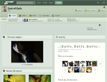 Tablet Screenshot of dust-of-dolls.deviantart.com