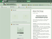 Tablet Screenshot of equineadoption.deviantart.com