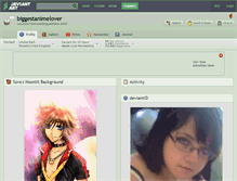 Tablet Screenshot of biggestanimelover.deviantart.com