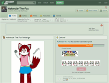 Tablet Screenshot of makenzie-the-fox.deviantart.com