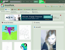Tablet Screenshot of akwardpanda.deviantart.com
