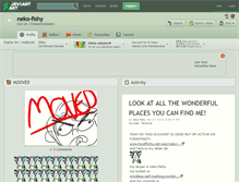 Tablet Screenshot of neko-fishy.deviantart.com