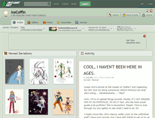Tablet Screenshot of icecoffin.deviantart.com