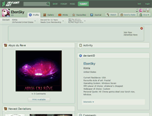 Tablet Screenshot of ebonsky.deviantart.com