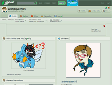 Tablet Screenshot of animequeen35.deviantart.com