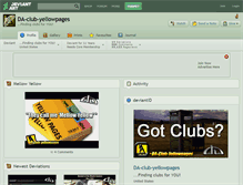 Tablet Screenshot of da-club-yellowpages.deviantart.com