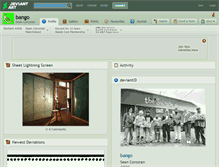 Tablet Screenshot of bango.deviantart.com