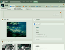 Tablet Screenshot of iamil.deviantart.com