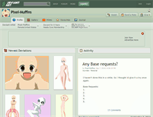 Tablet Screenshot of pixel-muffins.deviantart.com