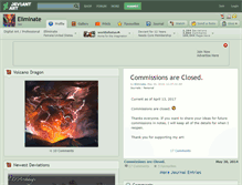 Tablet Screenshot of eliminate.deviantart.com