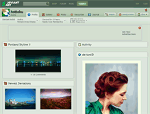 Tablet Screenshot of hottoku.deviantart.com