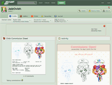 Tablet Screenshot of jadeowleh.deviantart.com