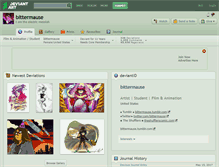 Tablet Screenshot of bittermause.deviantart.com