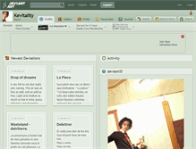 Tablet Screenshot of kevitality.deviantart.com