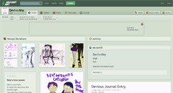 Desktop Screenshot of devi-x-nny.deviantart.com