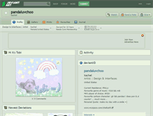 Tablet Screenshot of pandaluvchoo.deviantart.com