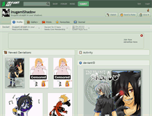 Tablet Screenshot of inugamishadow.deviantart.com