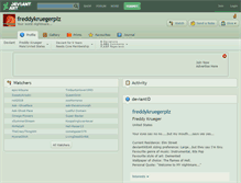 Tablet Screenshot of freddykruegerplz.deviantart.com
