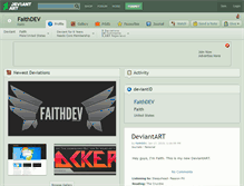 Tablet Screenshot of faithdev.deviantart.com