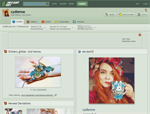 Tablet Screenshot of cydienne.deviantart.com