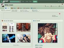 Tablet Screenshot of mega--tronn.deviantart.com