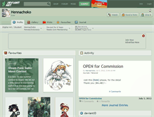 Tablet Screenshot of hennachoko.deviantart.com