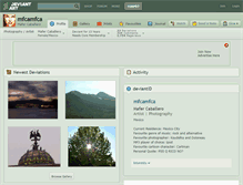 Tablet Screenshot of mfcamfca.deviantart.com