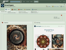 Tablet Screenshot of dreamingaze.deviantart.com