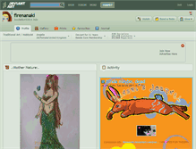 Tablet Screenshot of firenanaki.deviantart.com