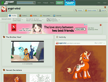 Tablet Screenshot of angel-wind.deviantart.com