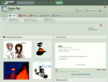 Tablet Screenshot of classic-tea.deviantart.com