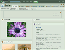 Tablet Screenshot of nickellan.deviantart.com