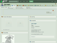 Tablet Screenshot of just-angel.deviantart.com