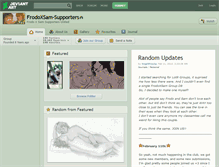 Tablet Screenshot of frodoxsam-supporters.deviantart.com