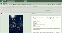 Desktop Screenshot of jinxybat.deviantart.com