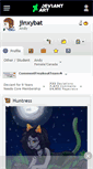 Mobile Screenshot of jinxybat.deviantart.com