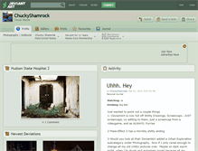 Tablet Screenshot of chuckyshamrock.deviantart.com