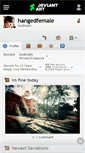 Mobile Screenshot of hangedfemale.deviantart.com