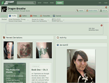 Tablet Screenshot of dragon-breathe.deviantart.com