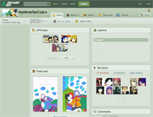 Tablet Screenshot of myhimefanclub.deviantart.com