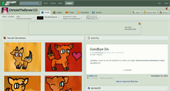 Desktop Screenshot of chrissietheeevee123.deviantart.com