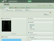 Tablet Screenshot of killerzhd.deviantart.com