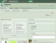 Tablet Screenshot of ladyseraph.deviantart.com