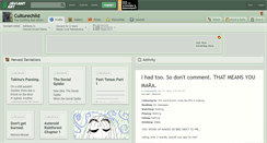 Desktop Screenshot of culturechild.deviantart.com