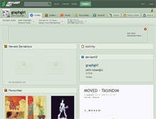 Tablet Screenshot of graphgirl.deviantart.com