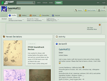 Tablet Screenshot of galewolf22.deviantart.com
